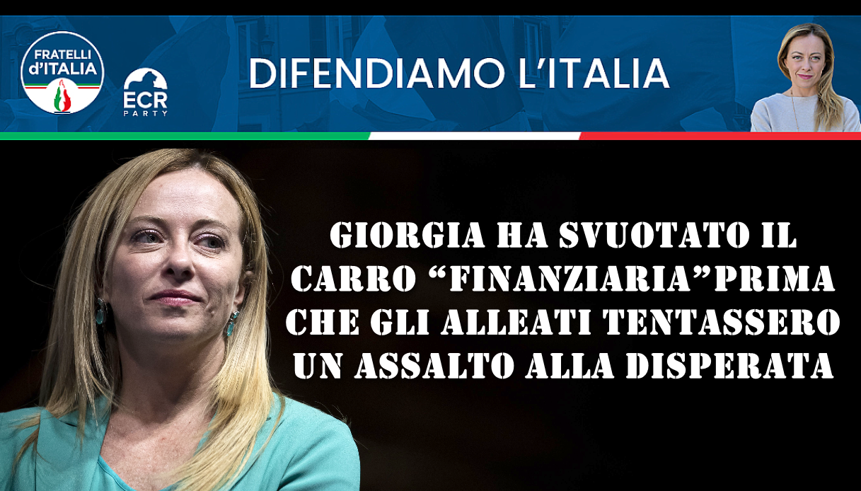  Giorgia Meloni ha svuotato il carro 