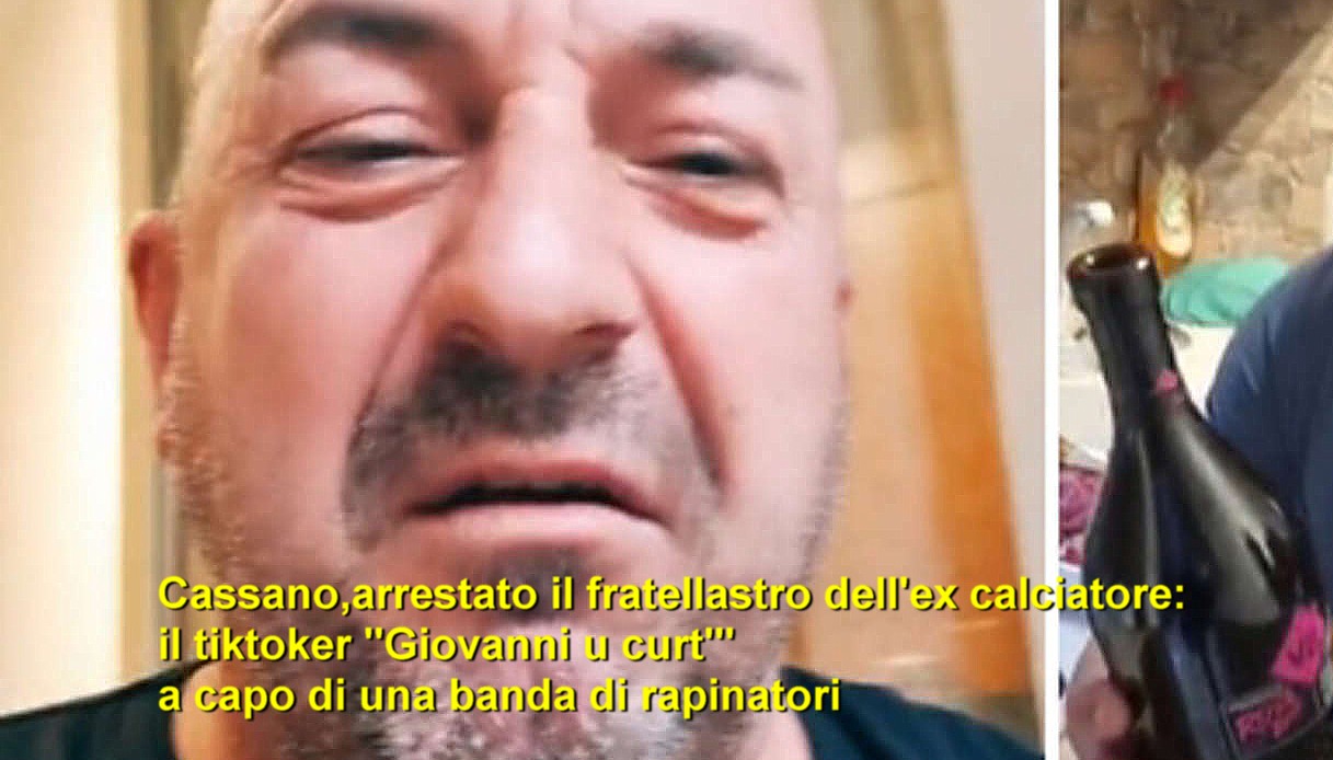 Cassano, arrestato il fratellastro dell'ex calciatore: il tiktoker 