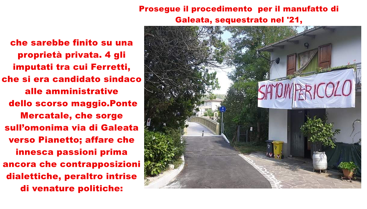 Prosegue il procedimento  per il manufatto di Galeata, sequestrato nel '21, che sarebbe finito su una proprietà privata.