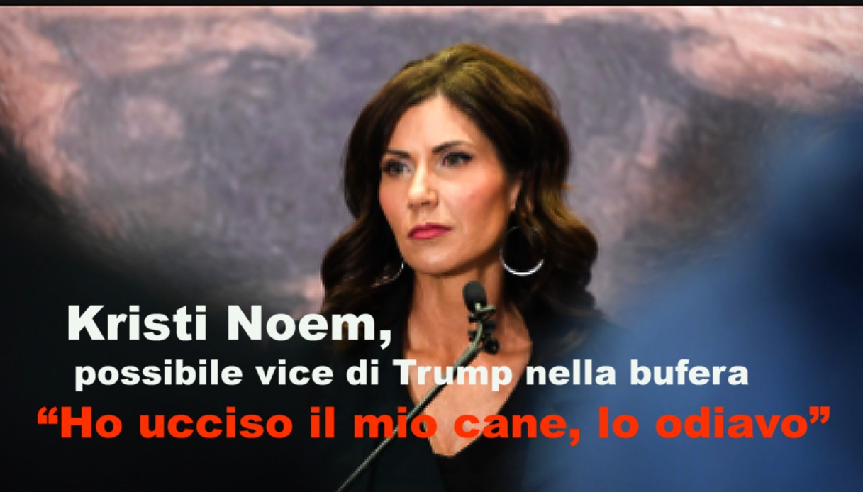 Kristi Noem, possibile vice di Trump nella bufera “Ho ucciso il mio cane, lo odiavo”