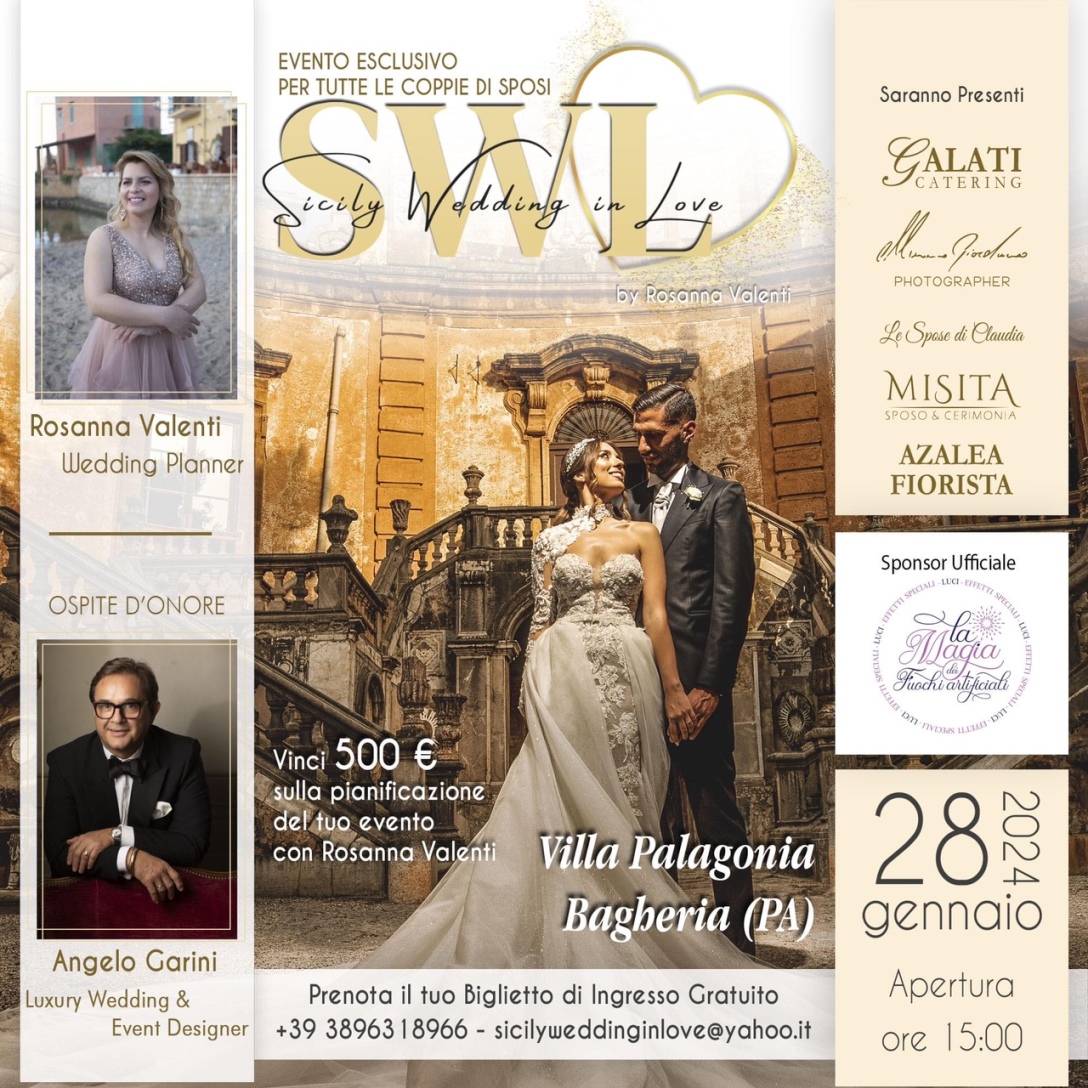 Sicily wedding in love, a villa palagonia a bagheria l'evento esclusivo per le giovani coppie