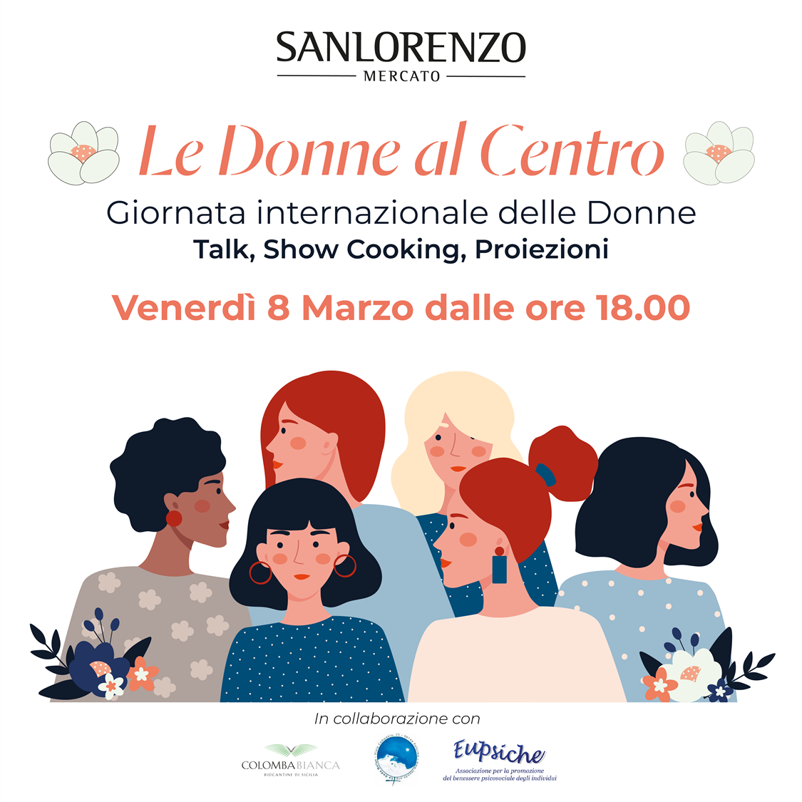 ''le donne al centro'', a sanlorenzo mercato un talk dedicato alle donne
