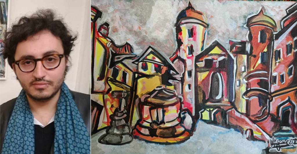 A palermo la raccolta di opere pittoriche di diego buonaccorso ''onirici viaggi'' negli spazi di casa graal wine bar