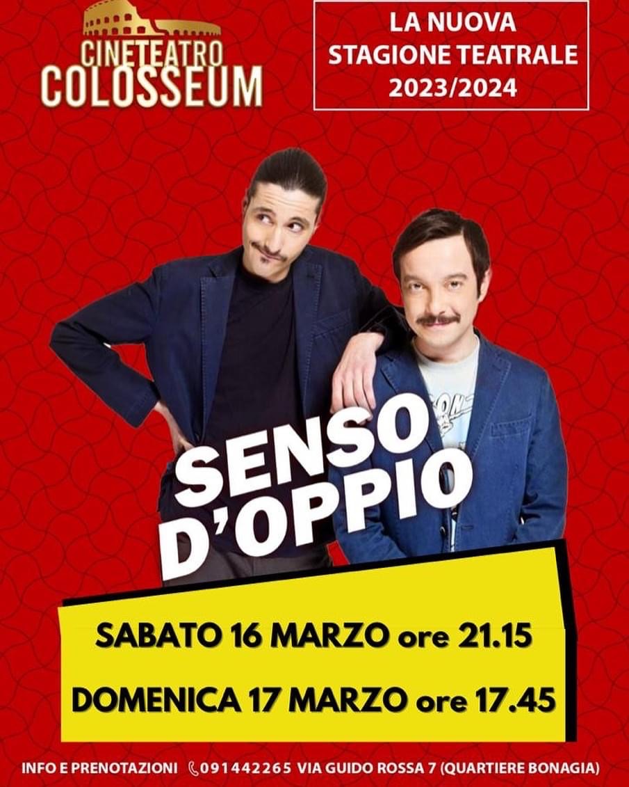 A palermo si ride con il duo comico i senso d'oppio: appuntamento al cineteatro colosseum