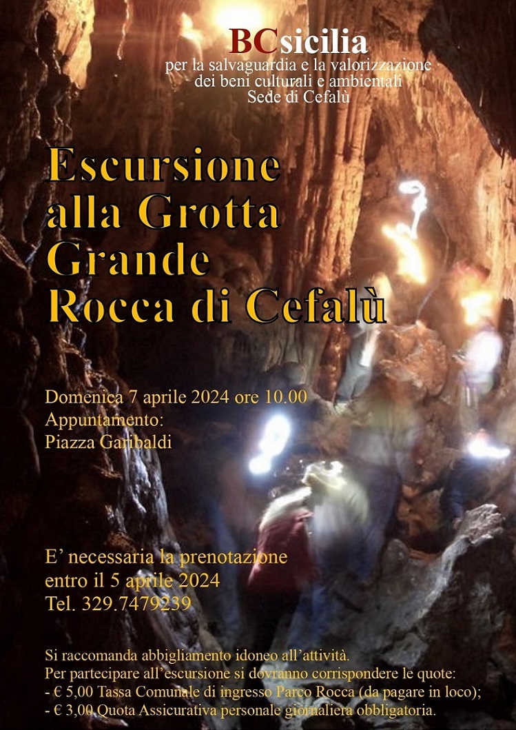 Cefalï¿½, escursione alla grotta grande organizzata da bcsicilia