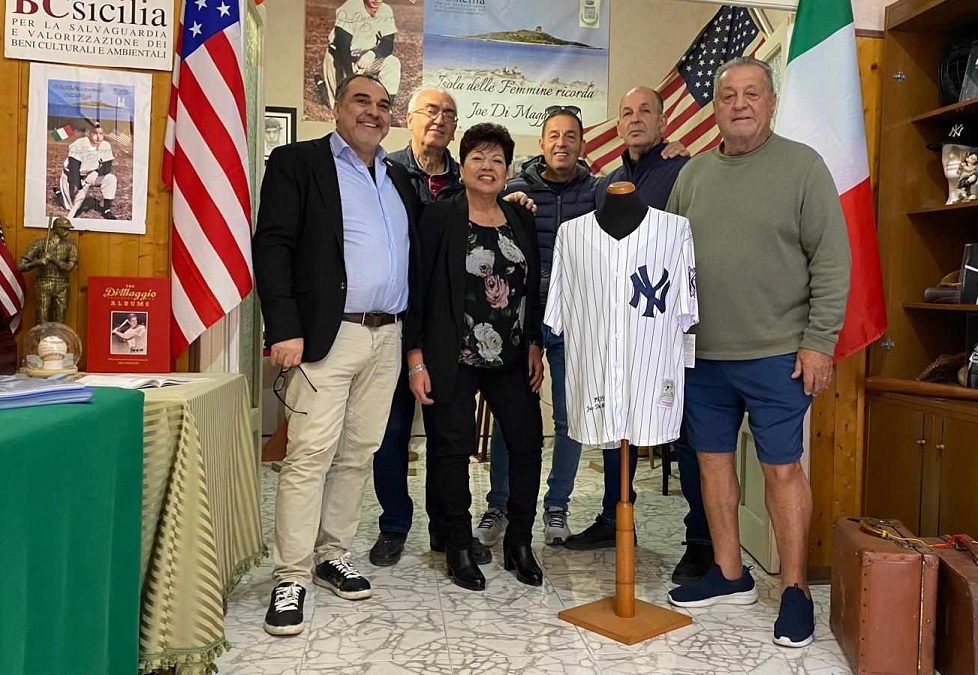 Isola delle femmine, campioni del baseball in visita alla casa museo joe di maggio