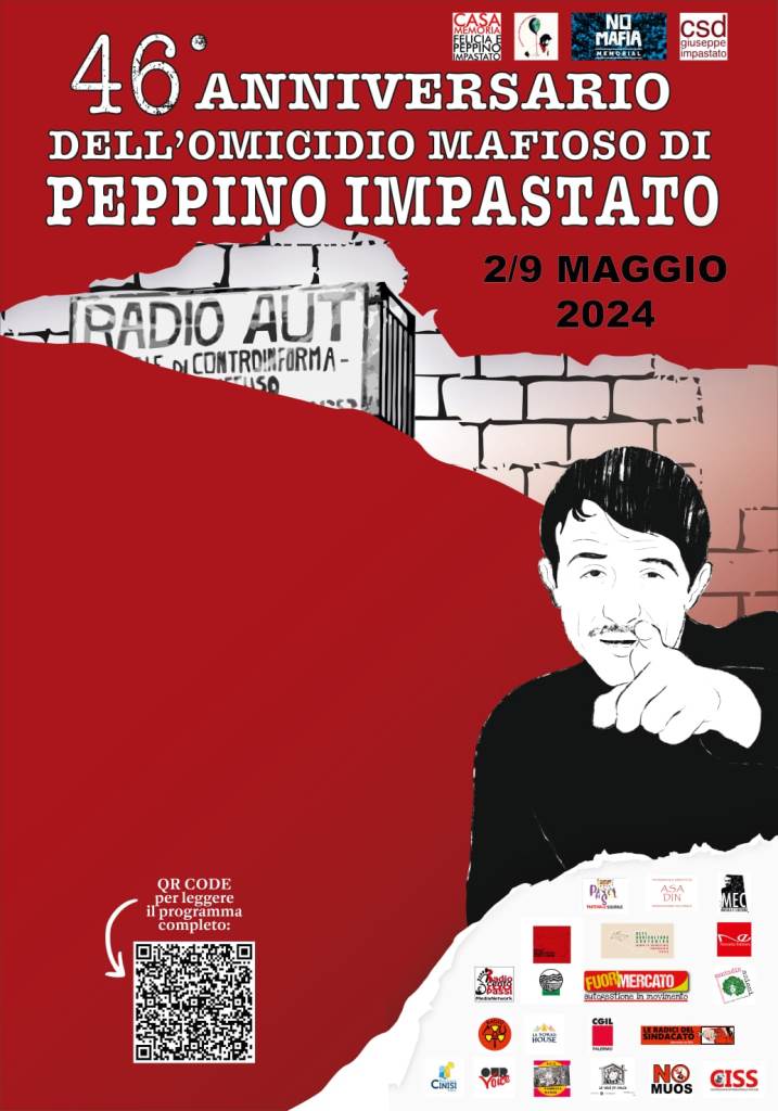 Peppino impastato, appello di cgil palermo e casa memoria: ''c'ï¿½ un movimento antimafia che parte dal basso e da un impegno quotidiano nel nome dei diritti''